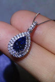 2 Carat Moissanite Teardrop Pendant Necklace - Flyclothing LLC