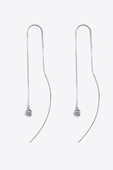 Moissanite 925 Sterling Silver Threader Earrings - Trendsi