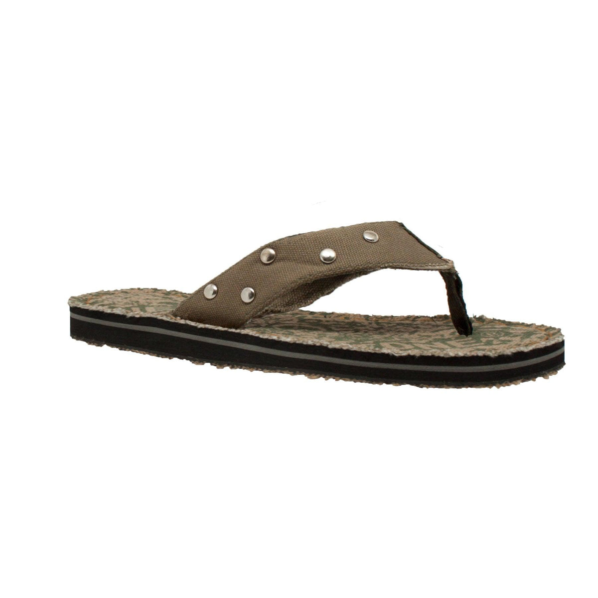 Men's Thong Sandal Olive - Flyclothing LLC