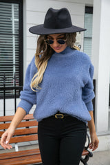 Turtle Neck Long Sleeve Pullover Sweater - Flyclothing LLC