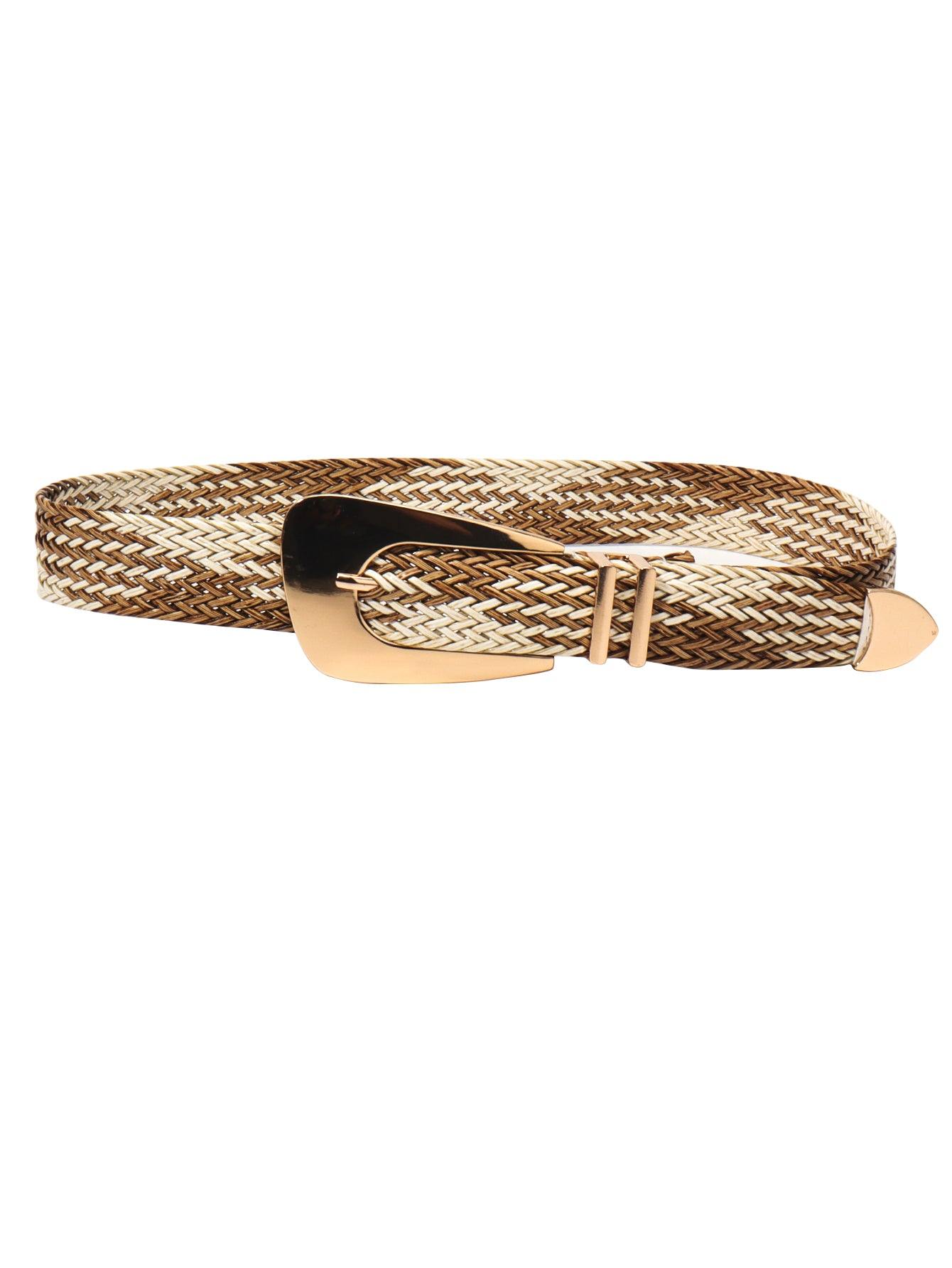 Irregular Buckle Braid Belt - Flyclothing LLC