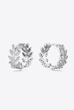 Moissanite Leaf 925 Sterling Silver Earrings - Flyclothing LLC