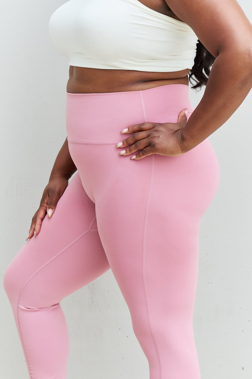 Zenana Fit For You Full Size High Waist Active Leggings in Light Rose –  Flyclothing LLC