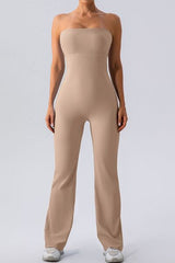 Sleeveless Straight Active Jumpsuit - Flyclothing LLC