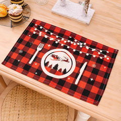 Assorted 2-Piece Plaid Placemats - Trendsi