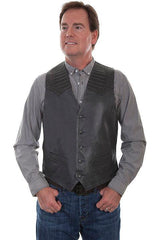 Scully GREY CAIMAN INSET VEST - Flyclothing LLC