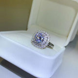 2 Carat Moissanite 925 Sterling Silver Ring - Flyclothing LLC