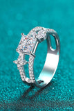 Moissanite Double Layered Ring - Flyclothing LLC