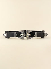 Double Buckle PU Leather Belt - Flyclothing LLC