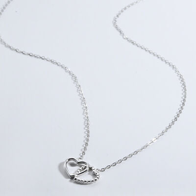 Heart Shape Spring Ring Closure Necklace - Flyclothing LLC