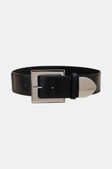 Zinc Alloy Buckle PU Leather Belt - Flyclothing LLC