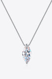 1 Carat Moissanite 925 Sterling Silver Necklace - Flyclothing LLC