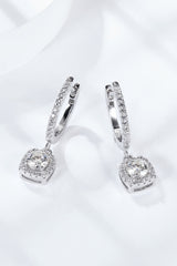 Moissanite Huggie Drop Earrings - Flyclothing LLC