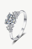 1 Carat Moissanite Heart Ring - Flyclothing LLC