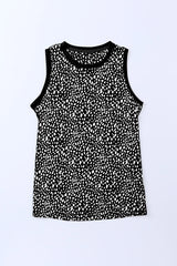 Printed Round Neck Tank - Flyclothing LLC