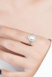 925 Sterling Silver Teardrop Moissanite Ring - Flyclothing LLC