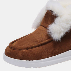 Furry Suede Snow Boots - Flyclothing LLC