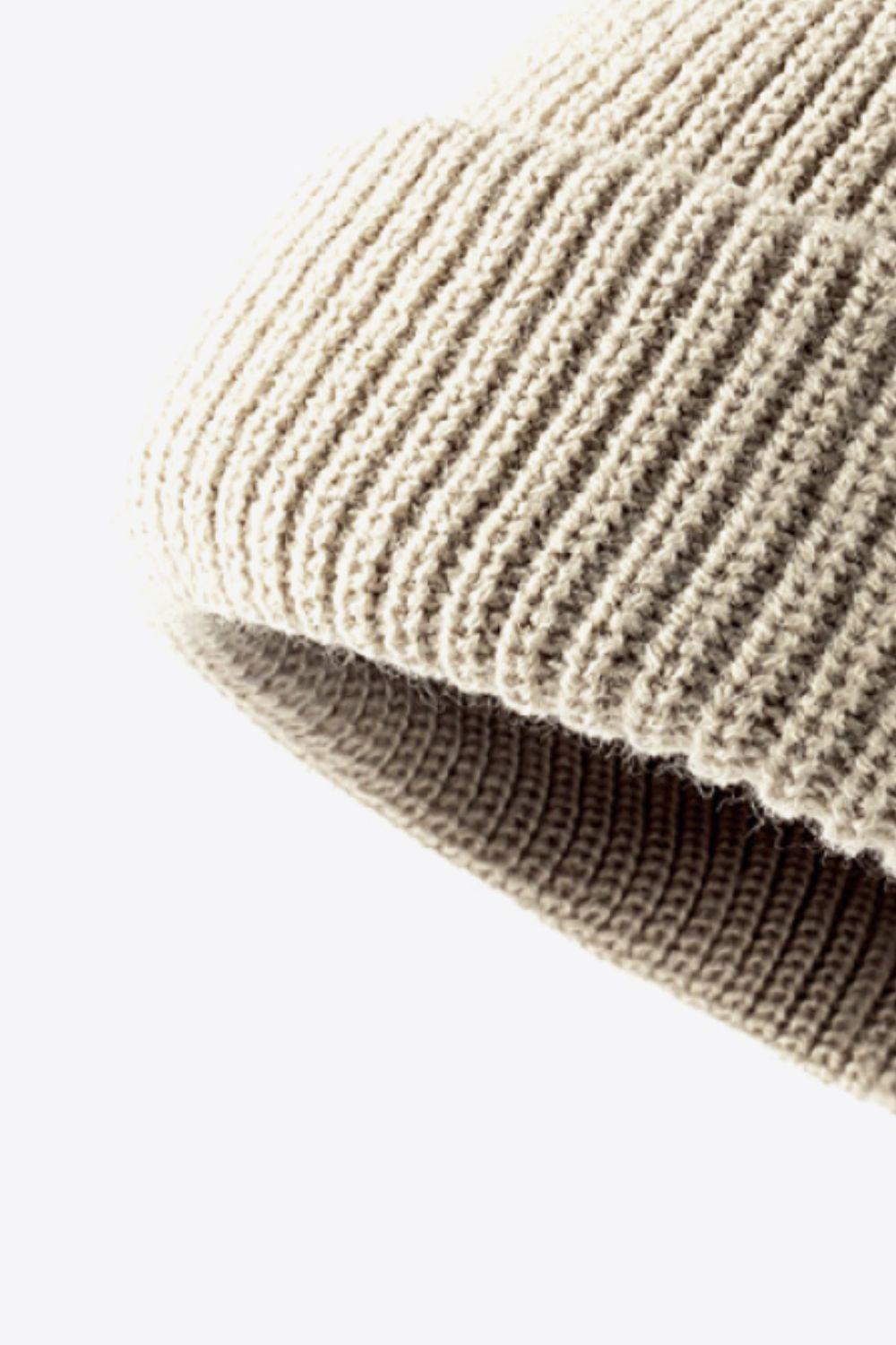 Calling For Winter Rib-Knit Beanie - Trendsi