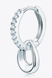 925 Sterling Silver Moissanite Double Hoop Earrings - Flyclothing LLC