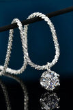 1 Carat Moissanite 925 Sterling Silver Necklace - Flyclothing LLC