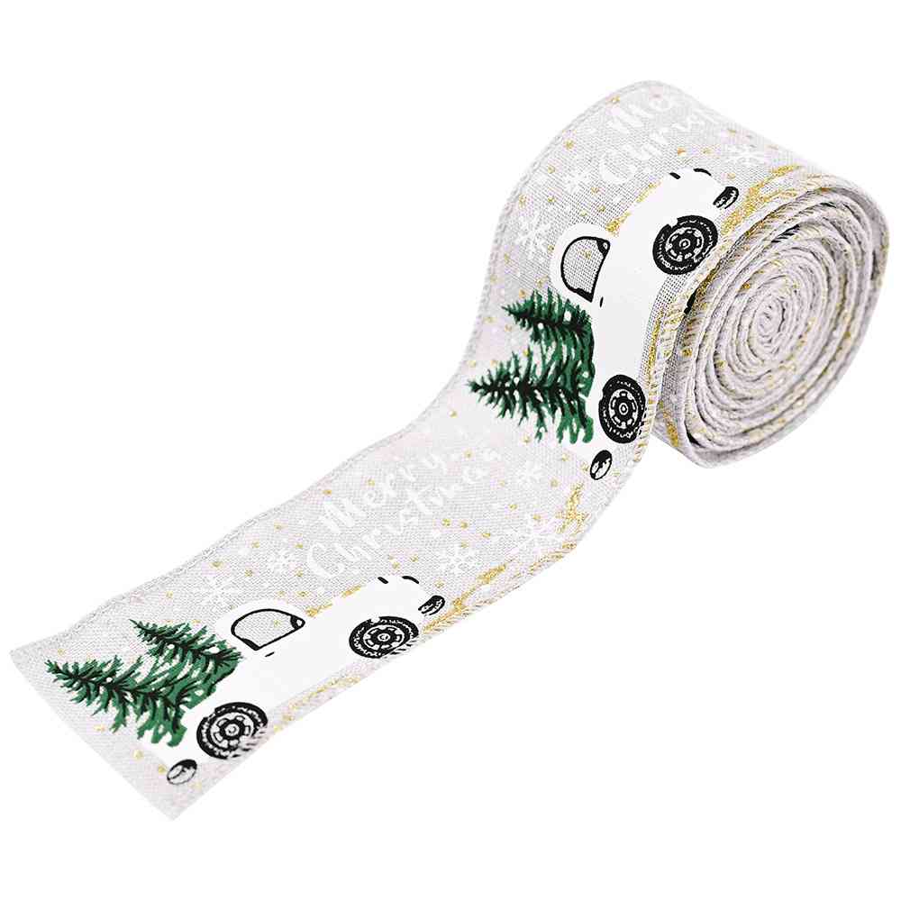 Car & Christmas Tree Ribbon - Trendsi