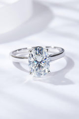 2.5 Carat Moissanite Solitaire Ring - Trendsi