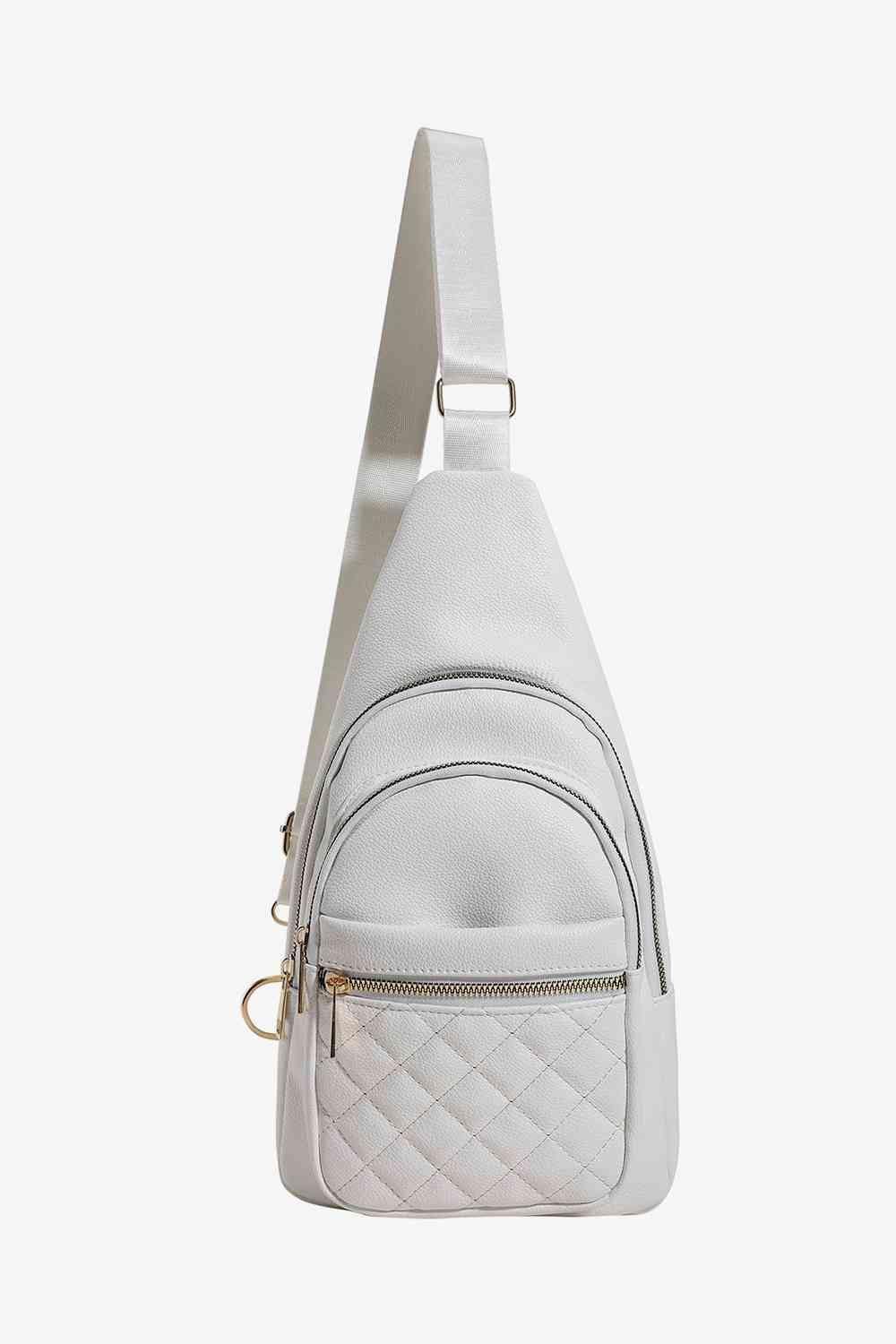 PU Leather Sling Bag - Trendsi