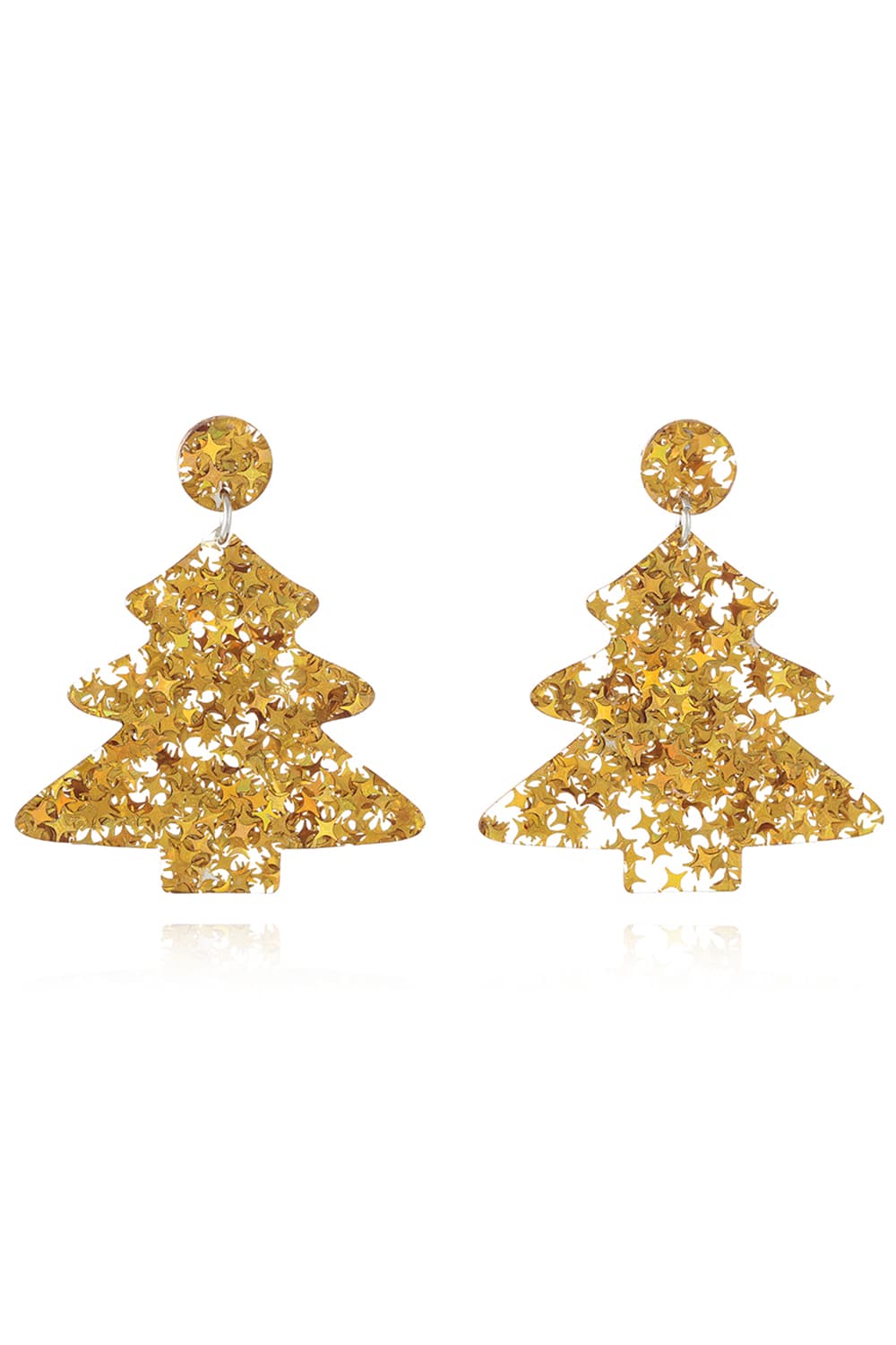 Christmas Tree Acrylic Earrings - Trendsi