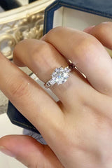 2 Carat Moissanite 925 Sterling Silver Ring - Flyclothing LLC