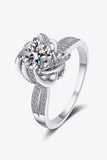 1 Carat Moissanite 925 Sterling Silver Ring - Flyclothing LLC