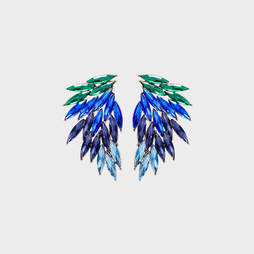 Alloy Acrylic Wing Earrings - Trendsi