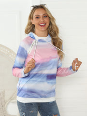 Full Size Tie-Dye Long Sleeve Hoodie - Flyclothing LLC