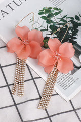 Flower Shape Acrylic Dangle Earrigs - Flyclothing LLC