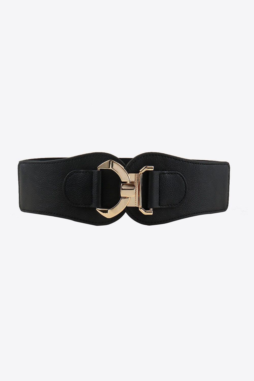 Alloy Buckle Elastic Belt - Trendsi