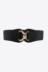 Alloy Buckle Elastic Belt - Trendsi