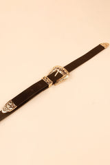 Double Buckle PU Leather Belt - Flyclothing LLC