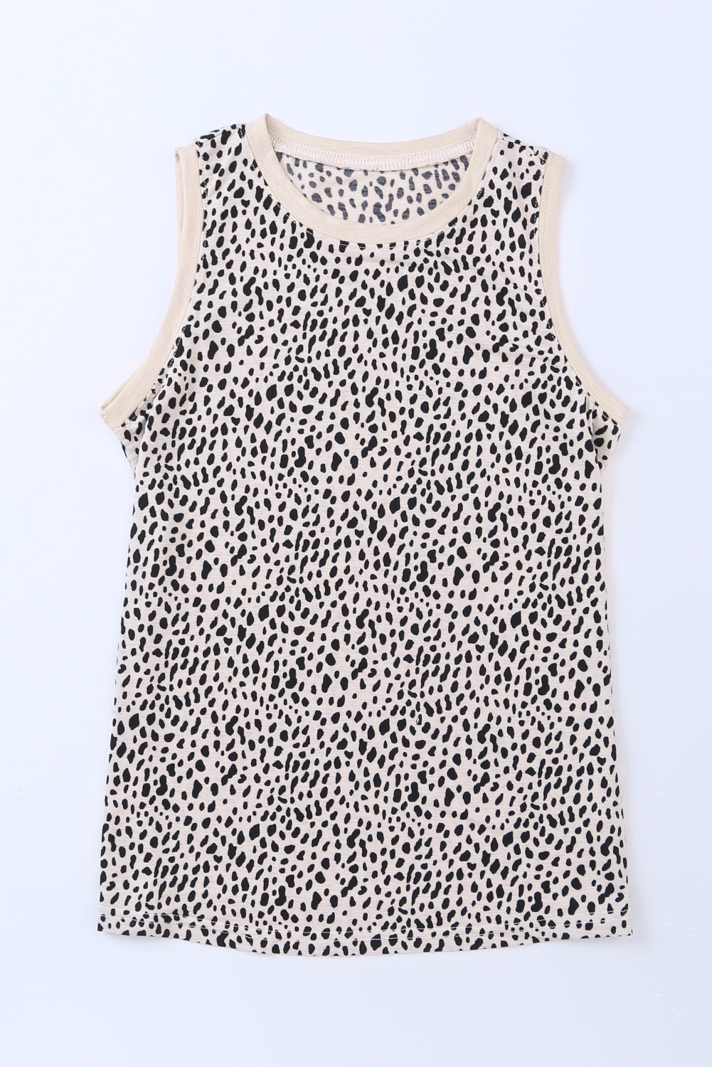 Printed Round Neck Tank - Flyclothing LLC