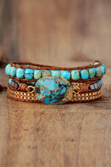 Handmade Natural Stone Copper Bracelet - Flyclothing LLC