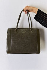 David Jones Texture PU Leather Handbag - Trendsi