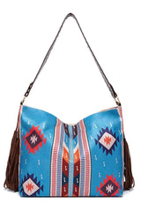 Geometric Canvas Tote Bag - Flyclothing LLC