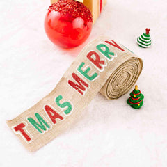 Christmas Polyester Ribbon - Trendsi