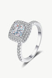 Sterling Silver 1 Carat Moissanite Ring - Flyclothing LLC