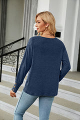 V-Neck Long Sleeve T-Shirt - Flyclothing LLC