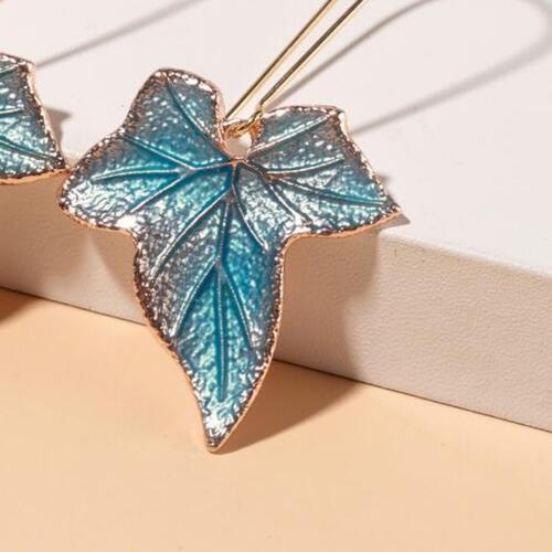 Alloy Leaf Drop Earrings - Flyclothing LLC