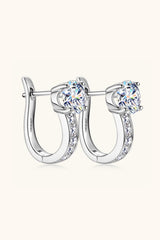 2 Carat Moissanite 925 Sterling Silver Earrings - Flyclothing LLC