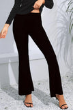 High Waist Long Flare Pants - Flyclothing LLC