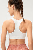 Zip-Up Round Neck Sports Bra - Flyclothing LLC