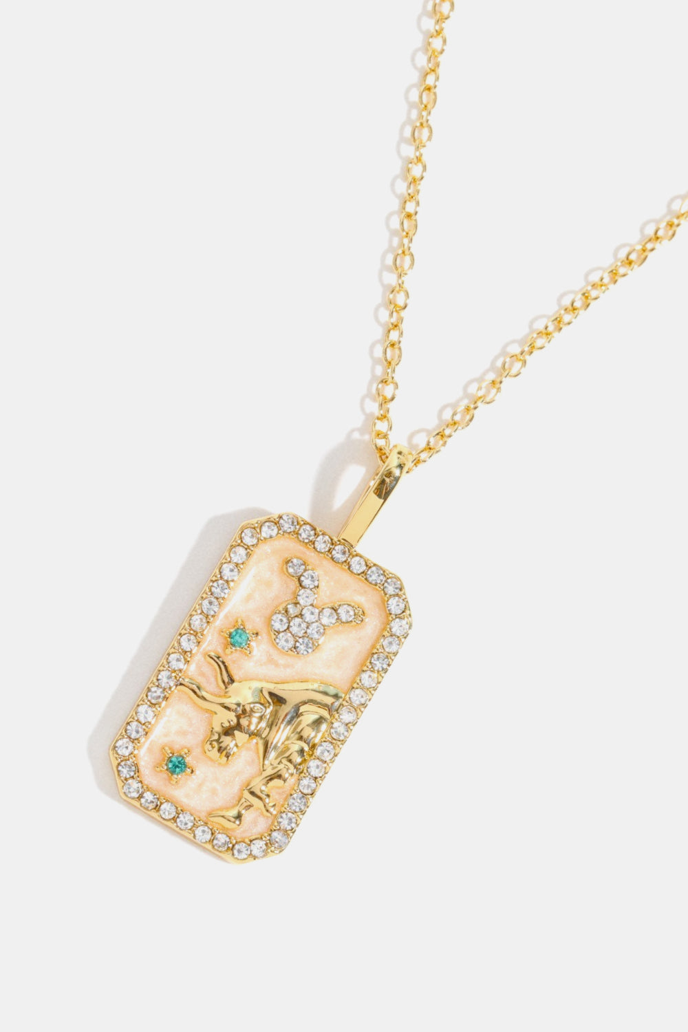 Rhinestone Constellation Pendant Copper Necklace - Flyclothing LLC