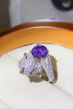 2 Carat Moissanite Adjustable Animal Bypass Ring - Flyclothing LLC