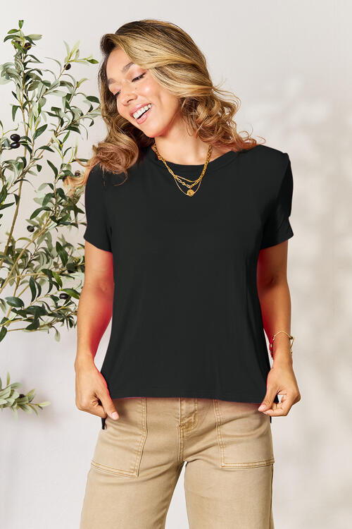 Basic Bae Full Size Round Neck Short Sleeve T-Shirt - Flyclothing LLC